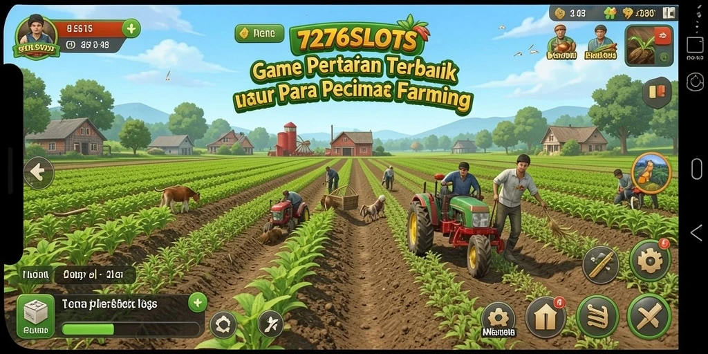 Tampilan gameplay memukau dari 7276SLOTS dengan aktivitas pertanian yang menyenangkan.
