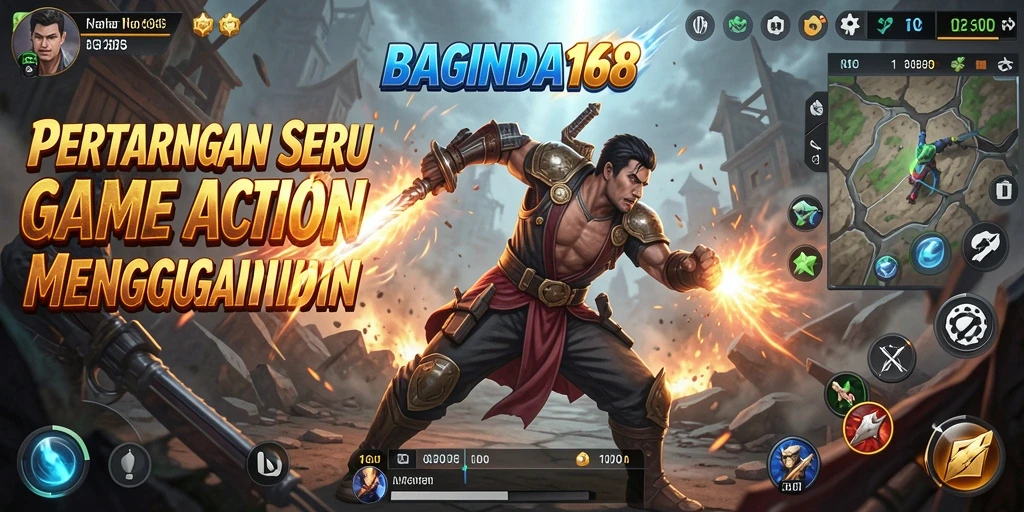 Tampilan seru dari gameplay BAGINDA168 yang penuh aksi.