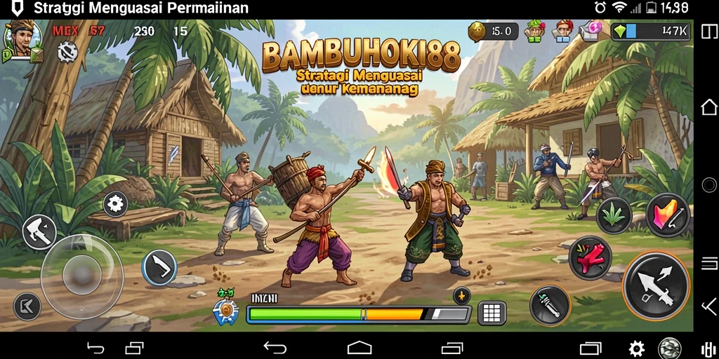 Tangkapan layar gameplay BAMBUHOKI88 yang mendebarkan dan penuh strategi.