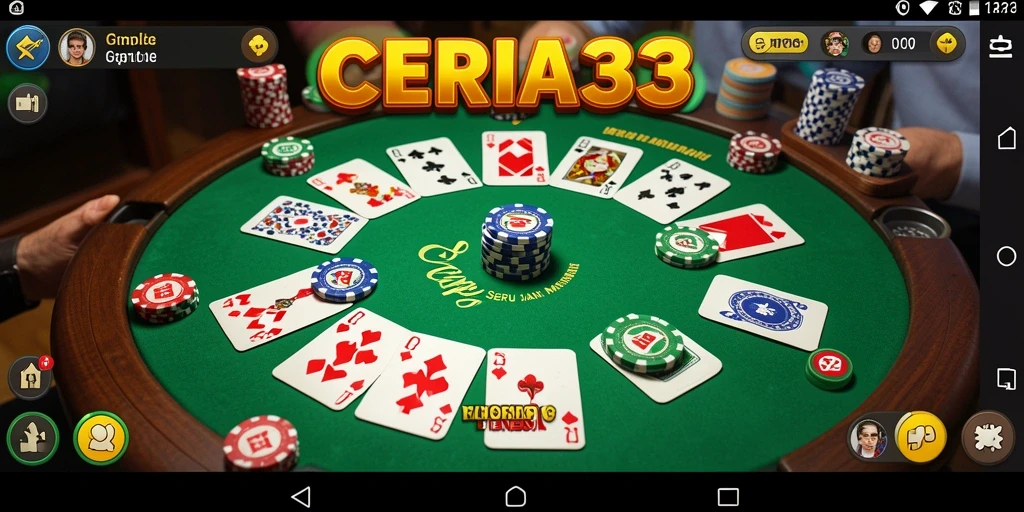 Tampilan gameplay seru Gaple di CERIA33.