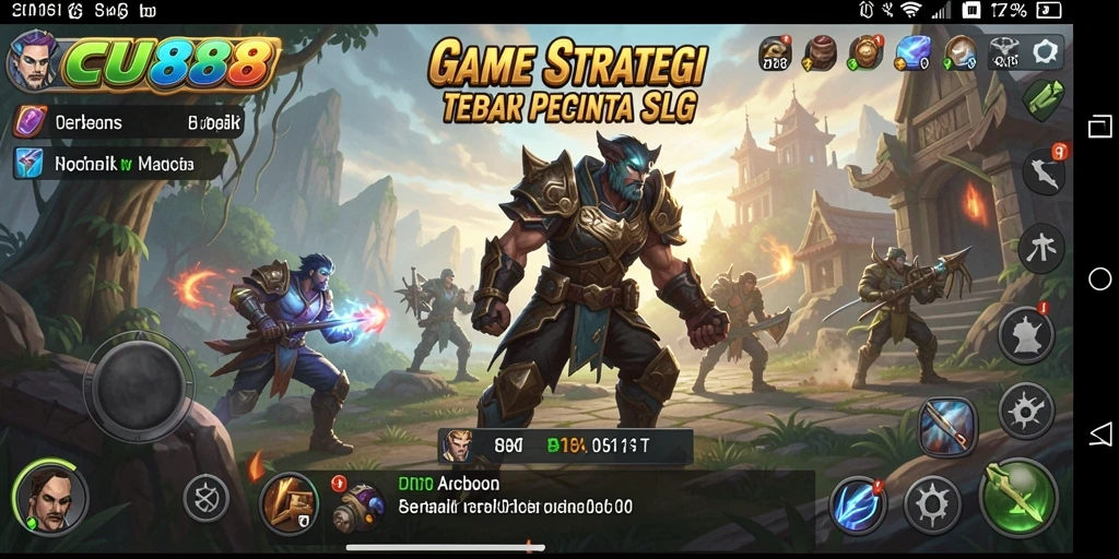 Tampilan gameplay seru dan mendebarkan dalam game SLG CU888.