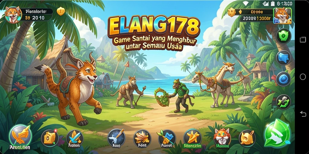 Tampilan menarik dari gameplay ELANG178 yang menyenangkan dan santai.