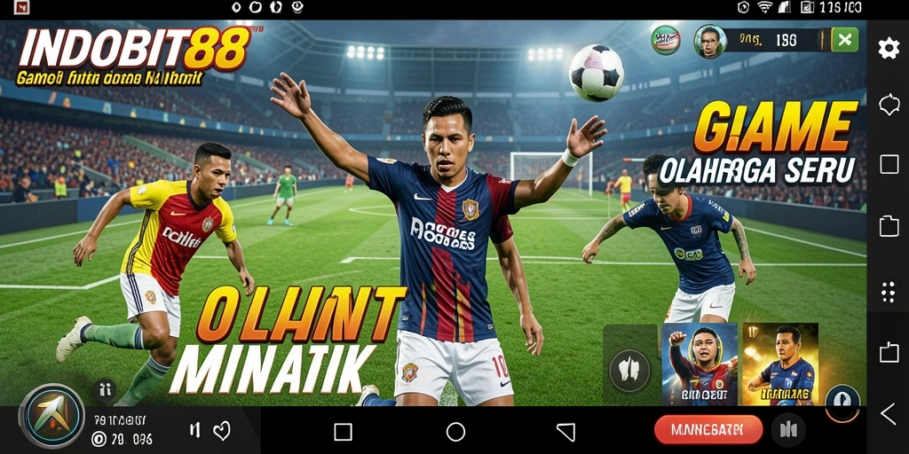 Screenshot INDOBIT88 menampilkan gameplay olahraga yang seru dan kompetitif.