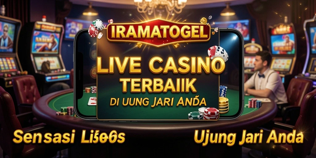 Tampilan menarik dari gameplay Live Casino di IRAMATOGEL.