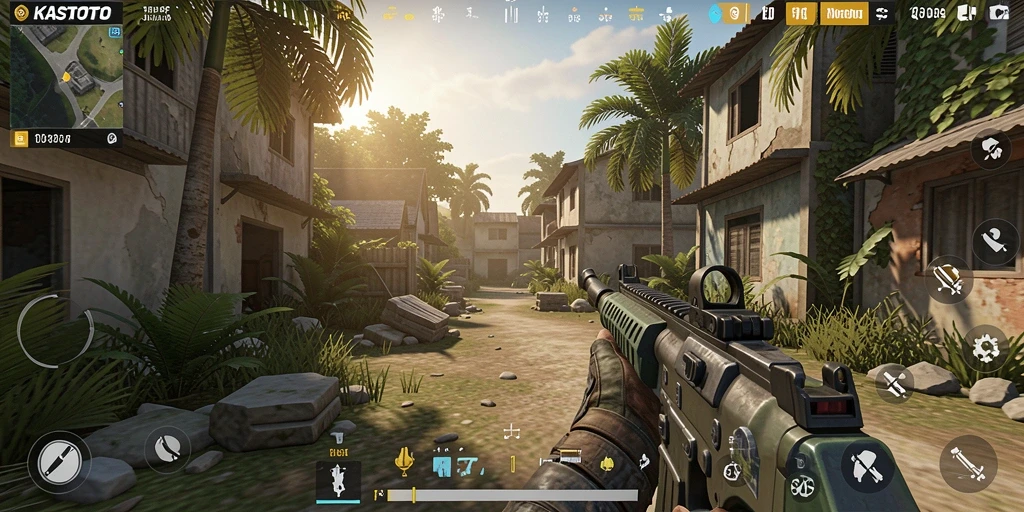 Tampilan gameplay KASTOTO yang mendebarkan dan seru.