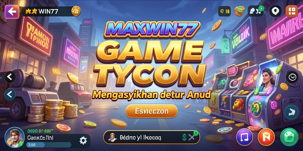 Tangkapan layar gameplay MAXWIN77 yang menarik dan penuh strategi bisnis.