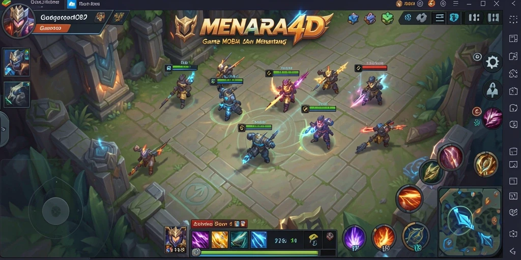 Tangkapan layar dari gameplay epik MENARA4D dengan aksi seru.