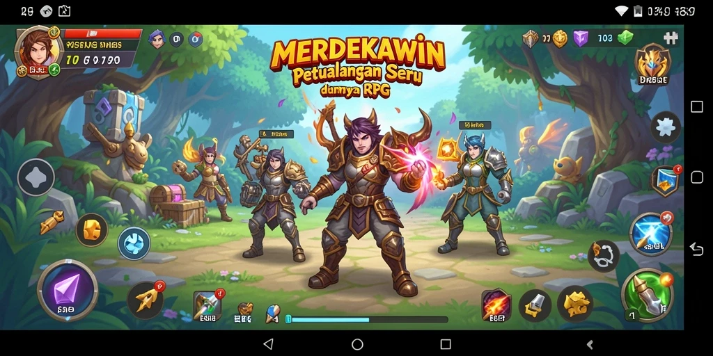 Screenshot gameplay MERDEKAWIN menampilkan aksi seru dan grafis yang memukau.