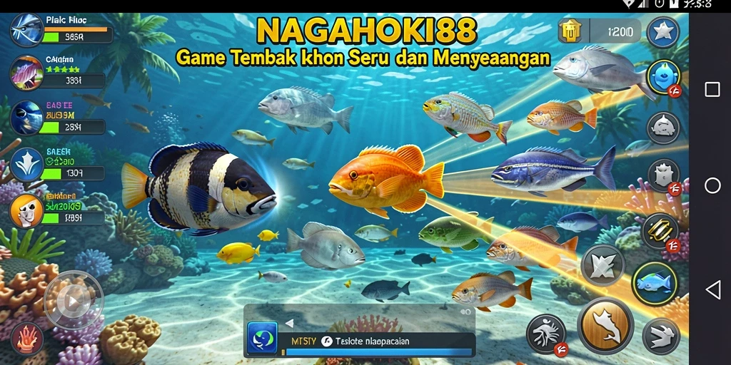 Gameplay seru Tembak Ikan di NAGAHOKI88 dengan grafis menarik.