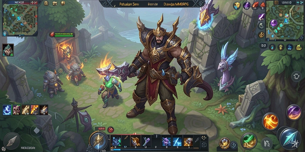 Tampilan gameplay NEXGID yang menakjubkan dengan aksi seru.