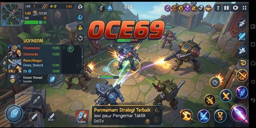 Tampilan gameplay OCE69 yang mencengangkan dan penuh strategi.