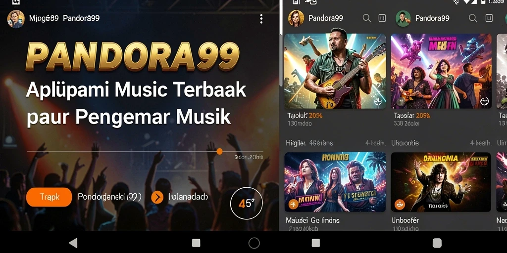 Tangkapan layar utama PANDORA99 menampilkan antarmuka pengguna yang menarik dan intuitif.
