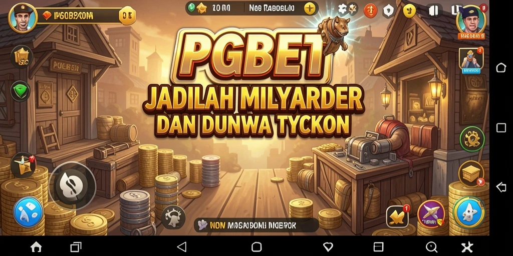 Screenshot gameplay PGBET yang menunjukkan keseruan membangun bisnis.