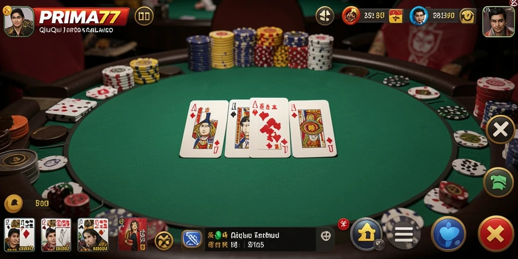 Screenshot gameplay saat bermain QiuQiu di PRIMA77.