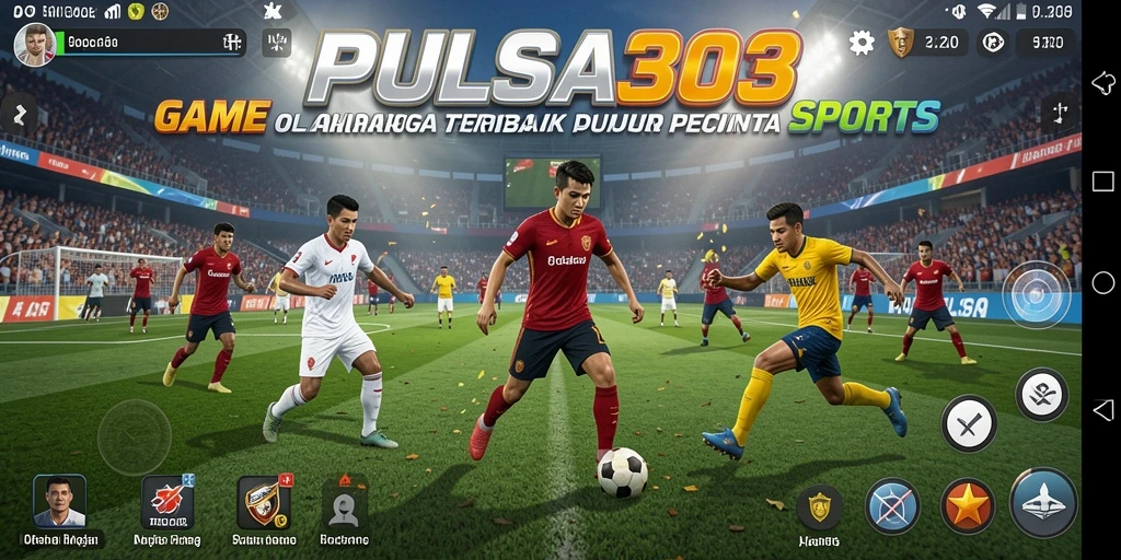 Screenshot utama PULSA303 menampilkan aksi seru dalam pertandingan olahraga.