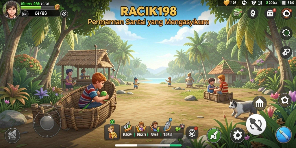 Screenshot utama menunjukkan gameplay santai yang mengasyikkan.