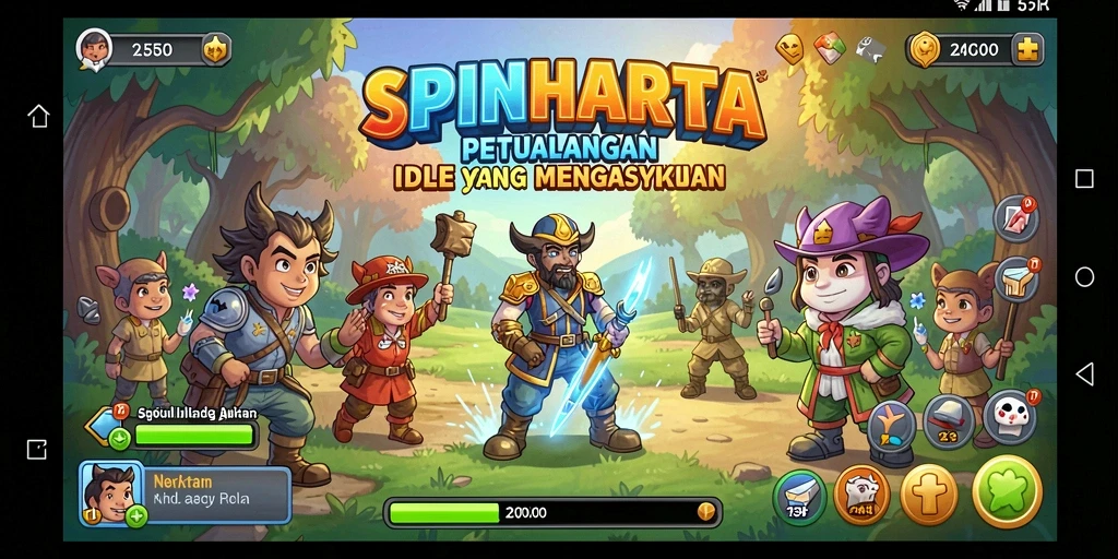 Tampilan menarik gameplay SPINHARTA yang mengasyikkan.