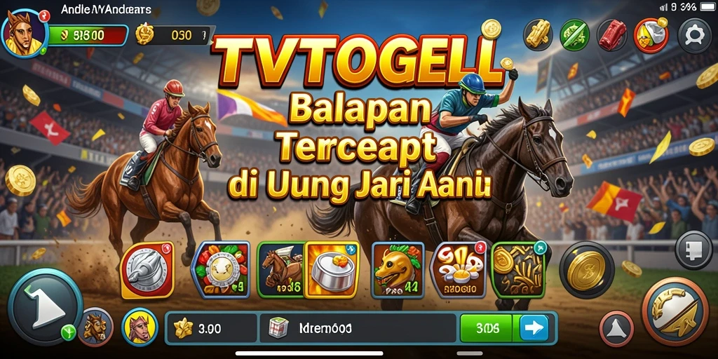 Gameplay seru TVTOGEL dengan balapan cepat.