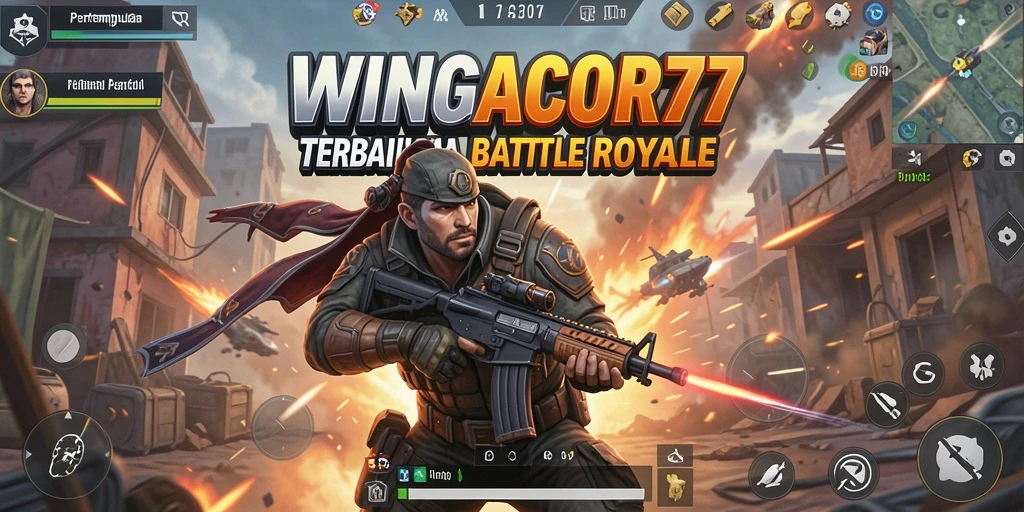 Tampilan gameplay WINGACOR77 yang mendebarkan dalam pertempuran Battle Royale.